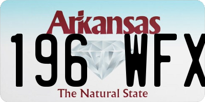 AR license plate 196WFX