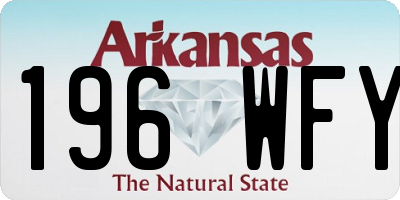 AR license plate 196WFY