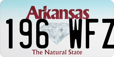 AR license plate 196WFZ