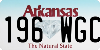 AR license plate 196WGC