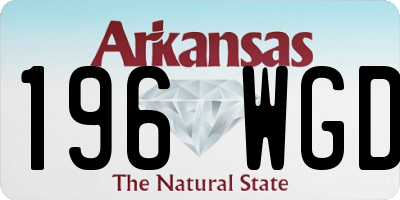 AR license plate 196WGD