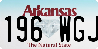 AR license plate 196WGJ