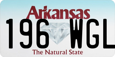 AR license plate 196WGL