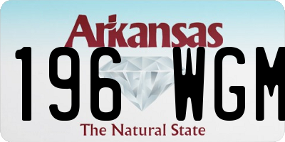 AR license plate 196WGM
