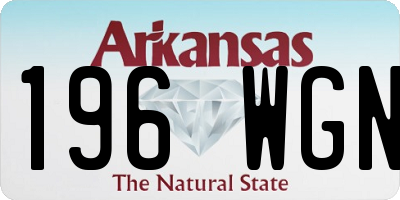 AR license plate 196WGN