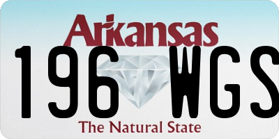 AR license plate 196WGS