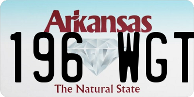 AR license plate 196WGT