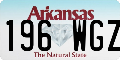 AR license plate 196WGZ