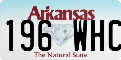 AR license plate 196WHC