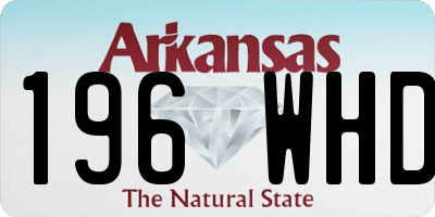 AR license plate 196WHD