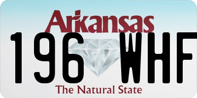 AR license plate 196WHF