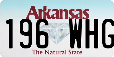AR license plate 196WHG