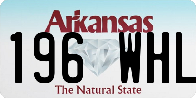 AR license plate 196WHL