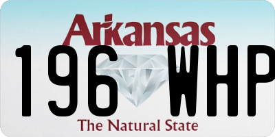 AR license plate 196WHP