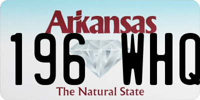 AR license plate 196WHQ