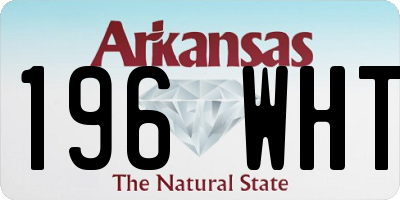 AR license plate 196WHT