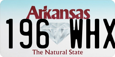 AR license plate 196WHX