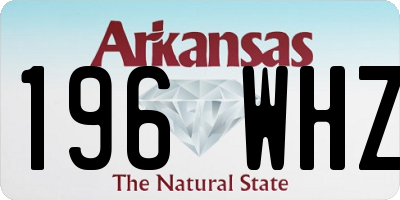 AR license plate 196WHZ