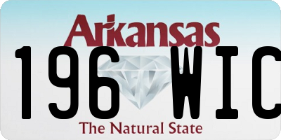 AR license plate 196WIC