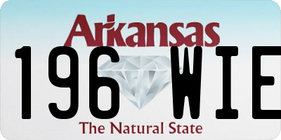 AR license plate 196WIE