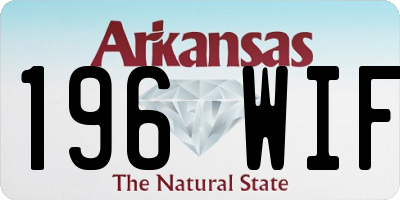 AR license plate 196WIF