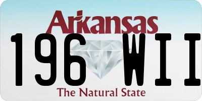 AR license plate 196WII