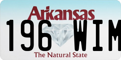 AR license plate 196WIM