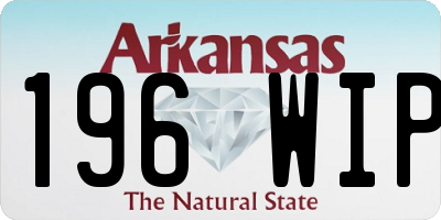 AR license plate 196WIP