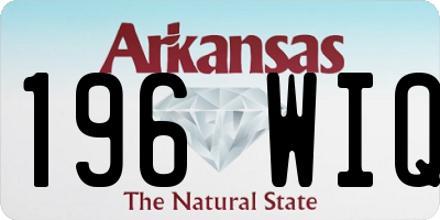 AR license plate 196WIQ