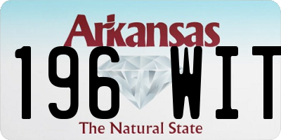 AR license plate 196WIT