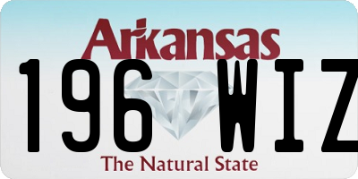 AR license plate 196WIZ