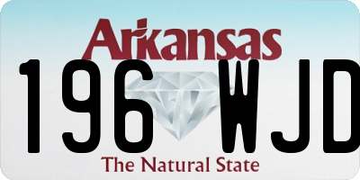 AR license plate 196WJD