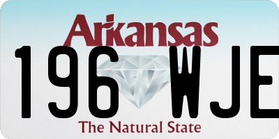 AR license plate 196WJE