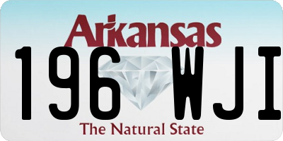 AR license plate 196WJI