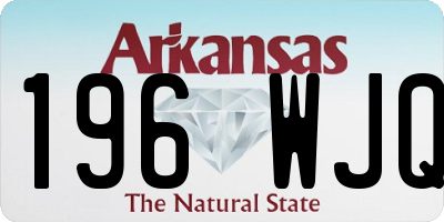 AR license plate 196WJQ