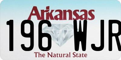 AR license plate 196WJR