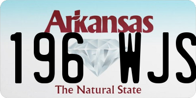 AR license plate 196WJS