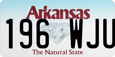 AR license plate 196WJU