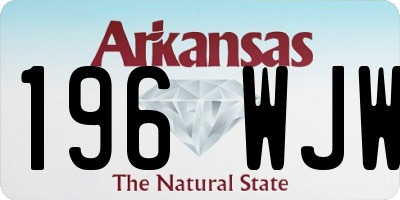 AR license plate 196WJW
