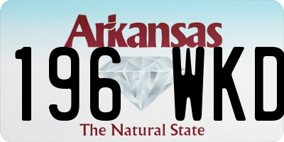 AR license plate 196WKD