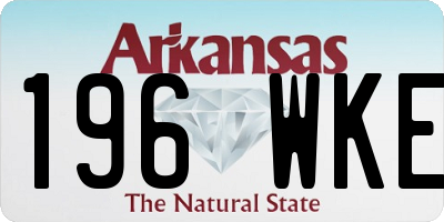 AR license plate 196WKE