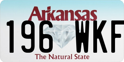 AR license plate 196WKF