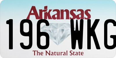 AR license plate 196WKG