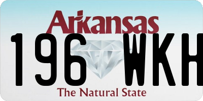 AR license plate 196WKH