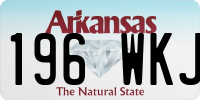 AR license plate 196WKJ