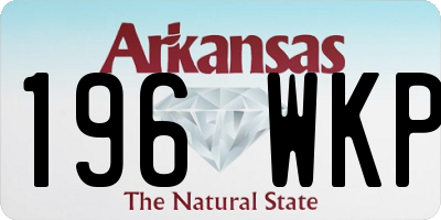 AR license plate 196WKP