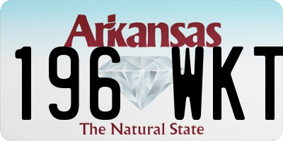 AR license plate 196WKT