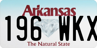 AR license plate 196WKX