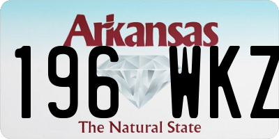 AR license plate 196WKZ
