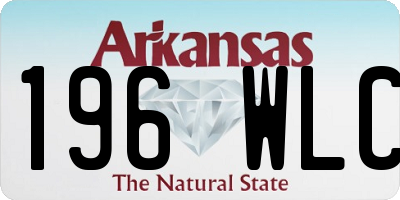 AR license plate 196WLC